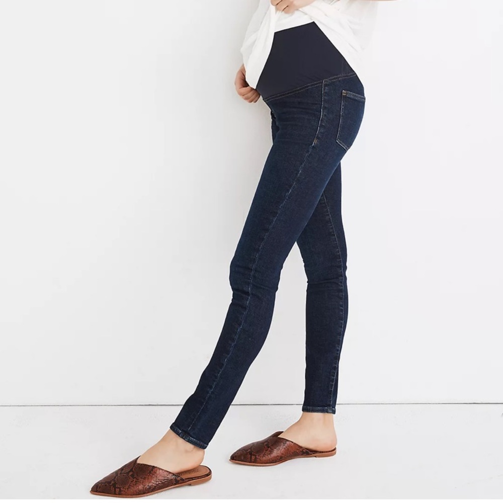 Madewell Maternity Over-the-Belly Skinny Jeans in Orland Wash: TENCEL™ Denim